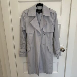 London Fog grey trench, size S